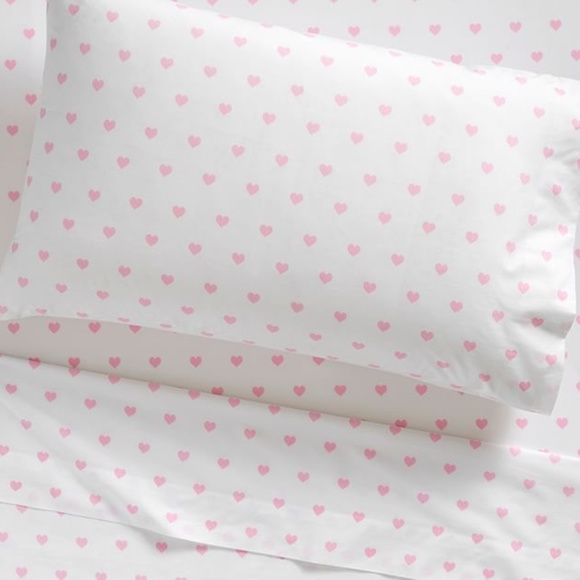 Pottery Barn Kids  Heart Organic Sheet Set - Picture 1 of 5